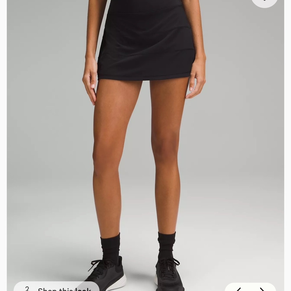 Lululemon Athletica Pace Rival Black Skirt size 10